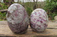 Polished Rubellite Pink Tourmaline Standing Free Forms x 6 From Ambatondrazaka, Madagascar - Toprock Gemstones and Minerals 