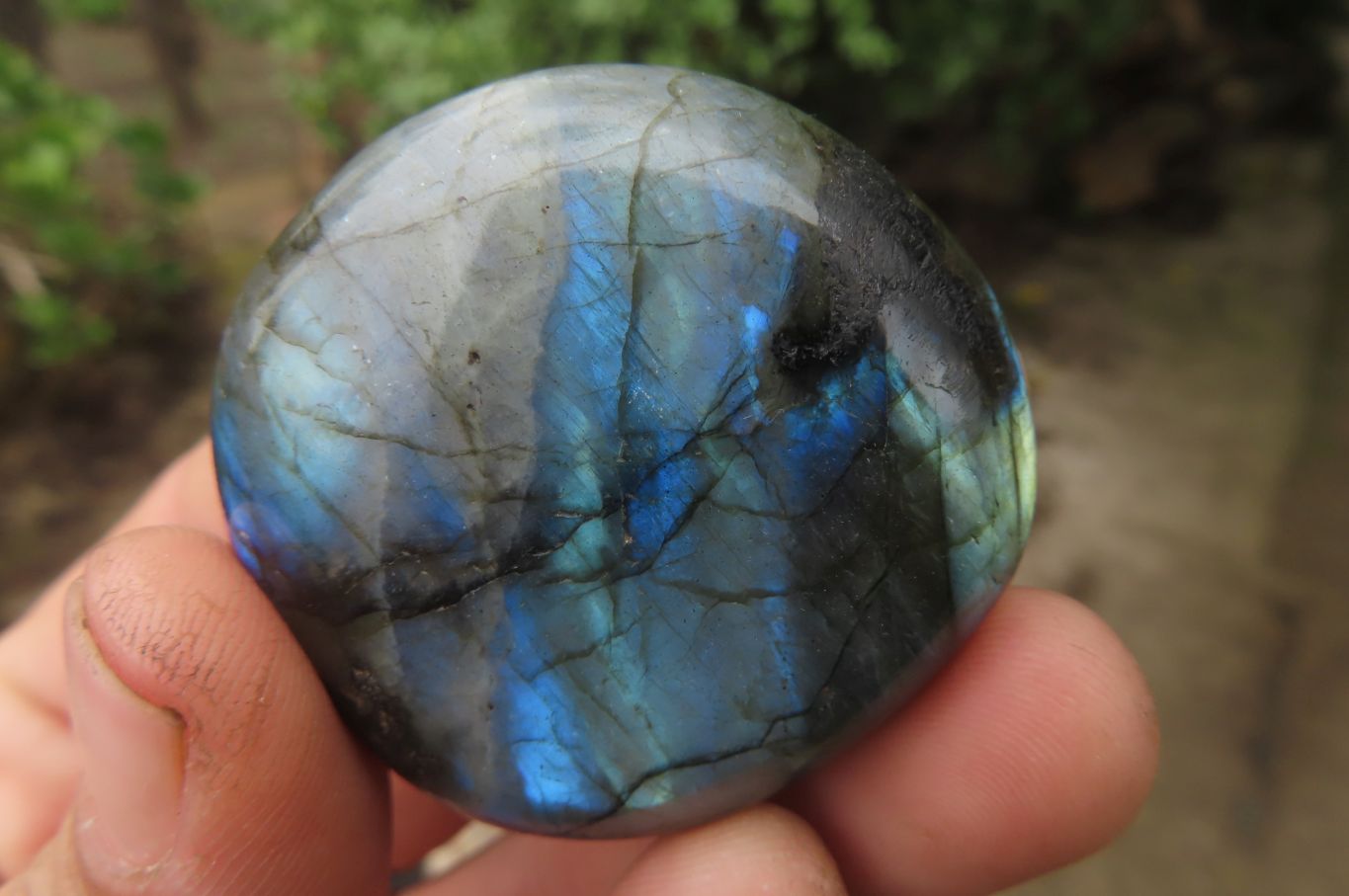 Polished Labradorite Palm Stones x 20 From Tulear, Madagascar - Toprock Gemstones and Minerals 