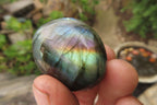 Polished Labradorite Palm Stones x 20 From Tulear, Madagascar - Toprock Gemstones and Minerals 