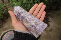 Polished Lepidolite Points x 3 From Ambatondrazaka, Madagascar - Toprock Gemstones and Minerals 