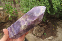 Polished Lepidolite Points x 3 From Ambatondrazaka, Madagascar - Toprock Gemstones and Minerals 