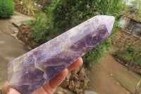 Polished Lepidolite Points x 3 From Ambatondrazaka, Madagascar - Toprock Gemstones and Minerals 