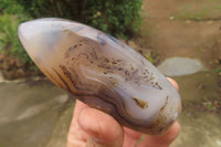 Polished Agate Standing Free Forms x 6 From Madagascar - Toprock Gemstones and Minerals 