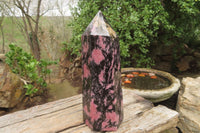 Polished Rhodonite Tower x 1 From Ambindavato, Madagascar - Toprock Gemstones and Minerals 