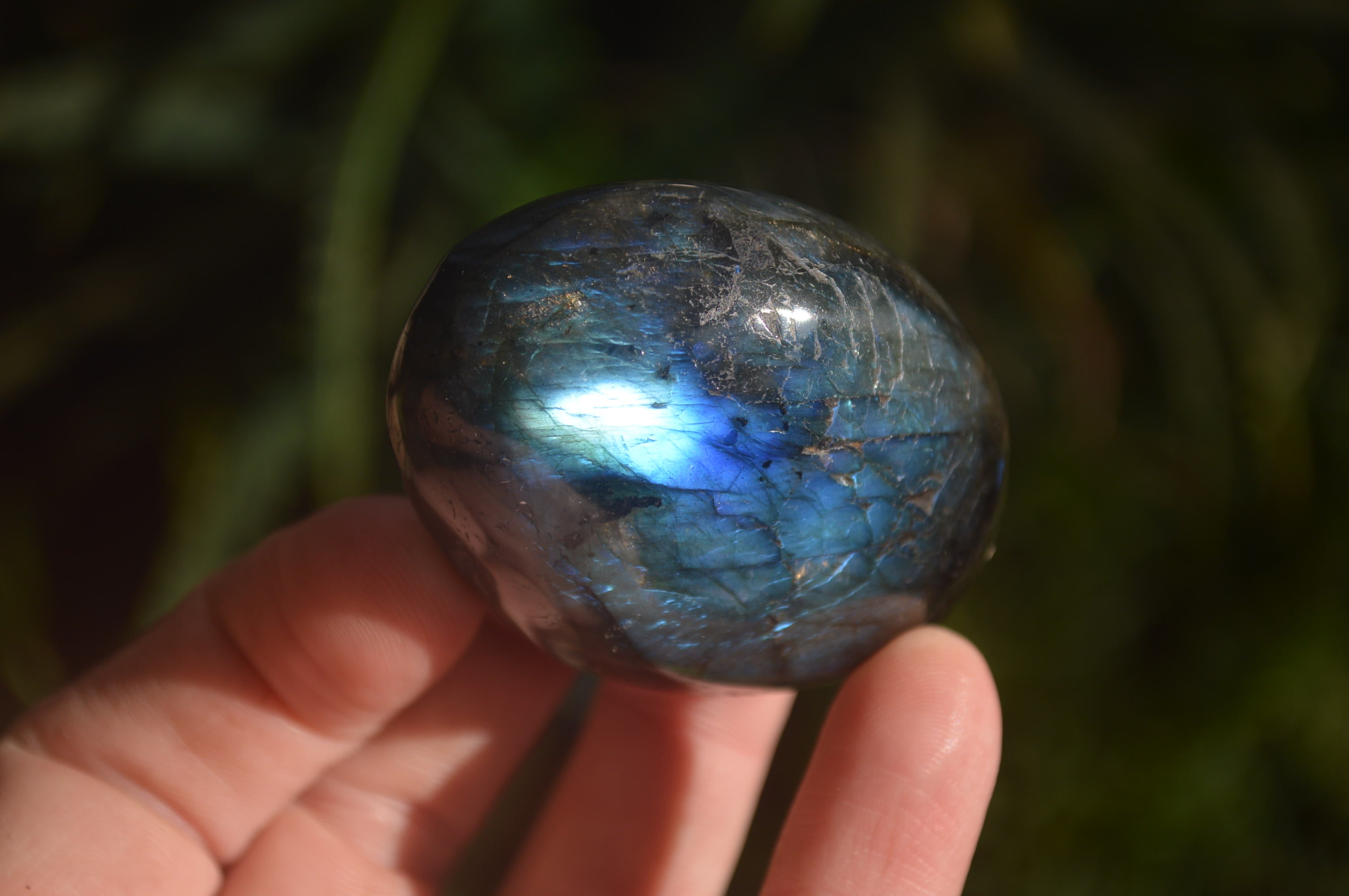 Polished Labradorite Palm Stones x 24 From Madagascar - Toprock Gemstones and Minerals 