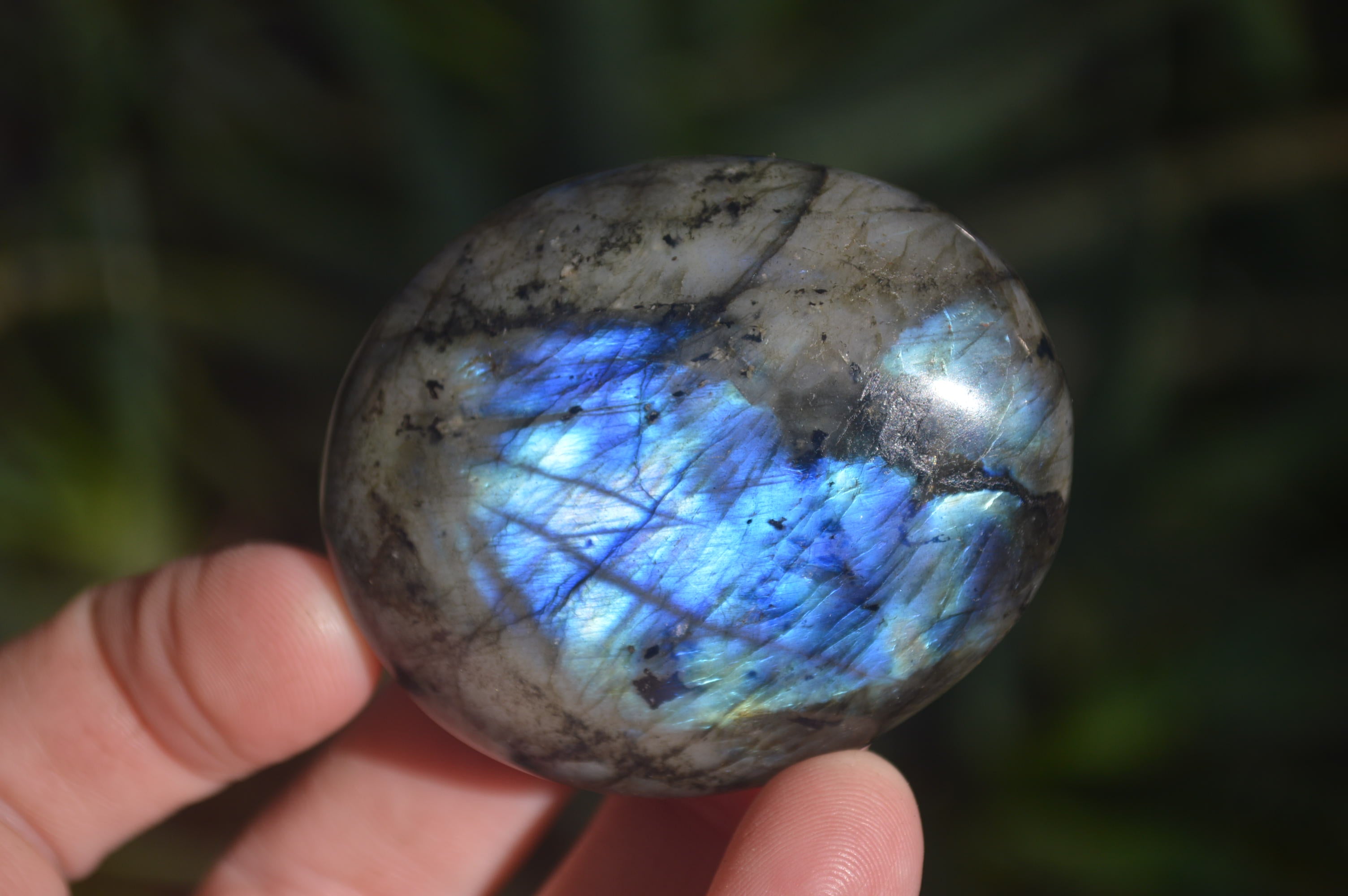 Polished Labradorite Palm Stones x 24 From Madagascar - Toprock Gemstones and Minerals 