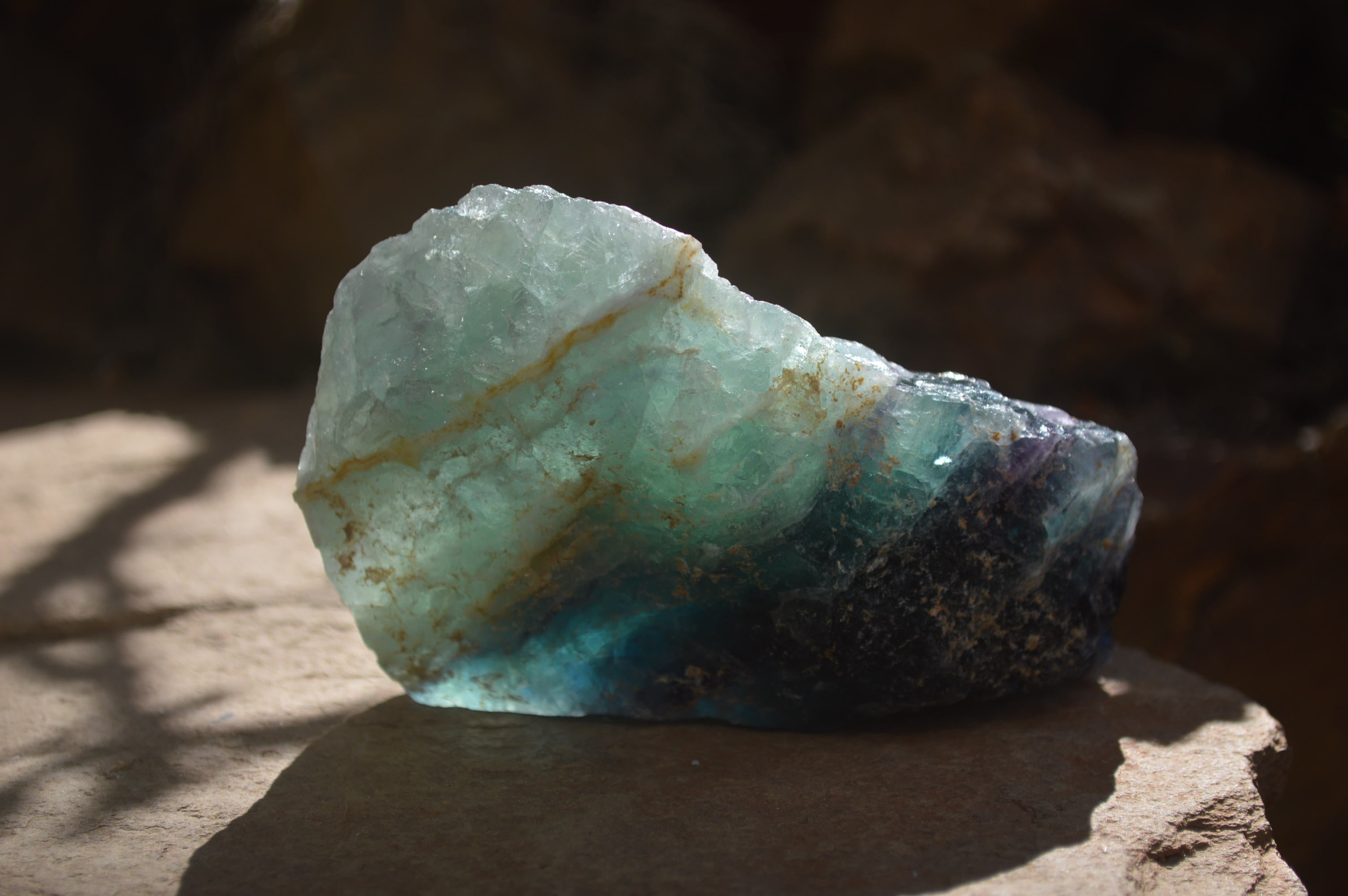 Natural Watermelon Fluorite Cobbed Specimens x 4 From Uis, Namibia - Toprock Gemstones and Minerals 