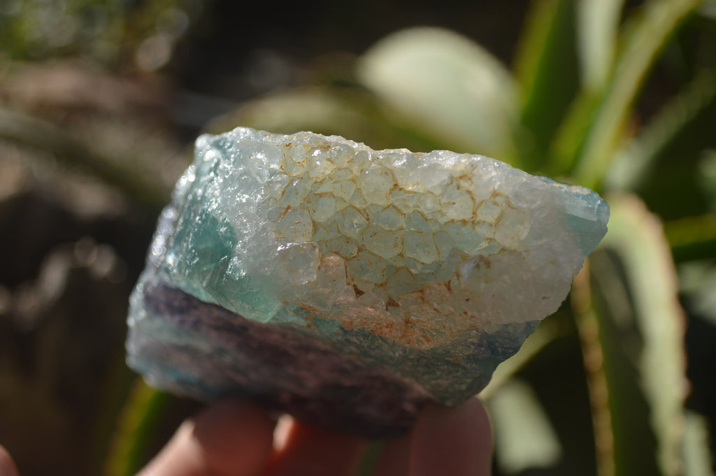 Natural Watermelon Fluorite Cobbed Specimens x 4 From Uis, Namibia - Toprock Gemstones and Minerals 