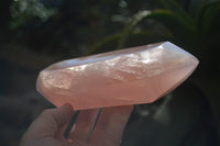 Polished Double Terminated Rose Quartz Points x 2 Madagascar - Toprock Gemstones and Minerals 
