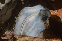 Polished Banded Agate Display Piece x 1 From Madagascar - Toprock Gemstones and Minerals 