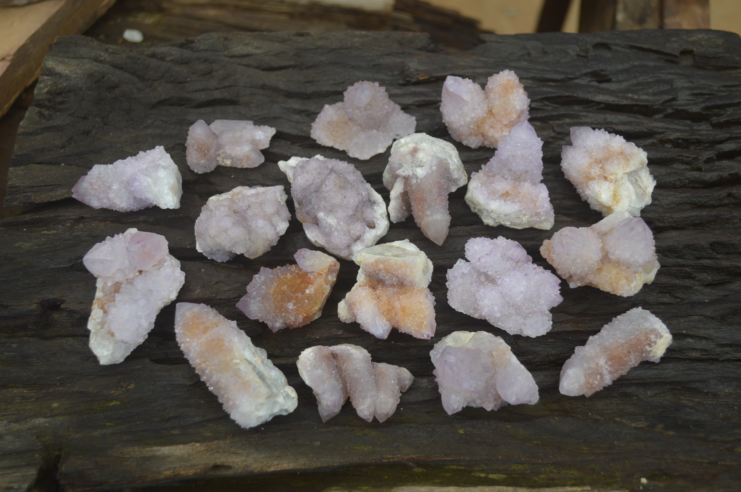 Natural Ametrine Spirit Quartz Crystals x 24 From Boekenhouthoek, South Africa - Toprock Gemstones and Minerals 