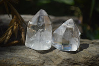 Polished Smokey Phantom Quartz Crystals x 12 From Madagascar - Toprock Gemstones and Minerals 