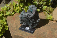Natural Libethenite Crystals On Dolomite Matrix Specimen x 1 From Shituru, Congo - Toprock Gemstones and Minerals 