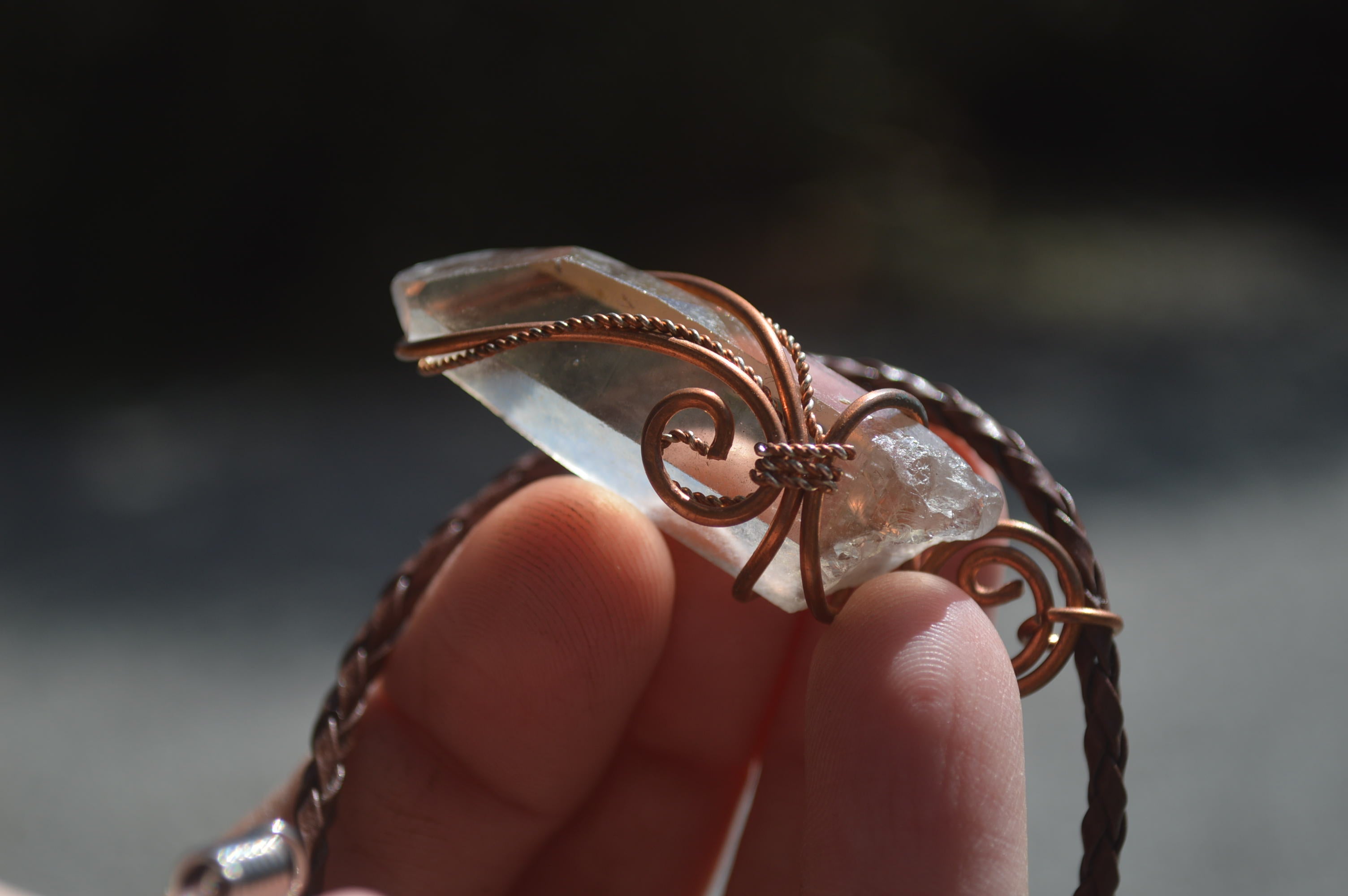 Polished Mixed Copper Wire Wrapped Pendants x 6 From Southern Africa - Toprock Gemstones and Minerals 