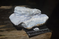 Natural Crystalline Blue Lace Agate Specimens x 3 From Namibia - Toprock Gemstones and Minerals 