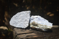 Natural Crystalline Blue Lace Agate Specimens x 3 From Namibia - Toprock Gemstones and Minerals 