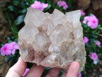 Natural Cascading Smokey Quartz Clusters x 2 From Luena, Congo - Toprock Gemstones and Minerals 