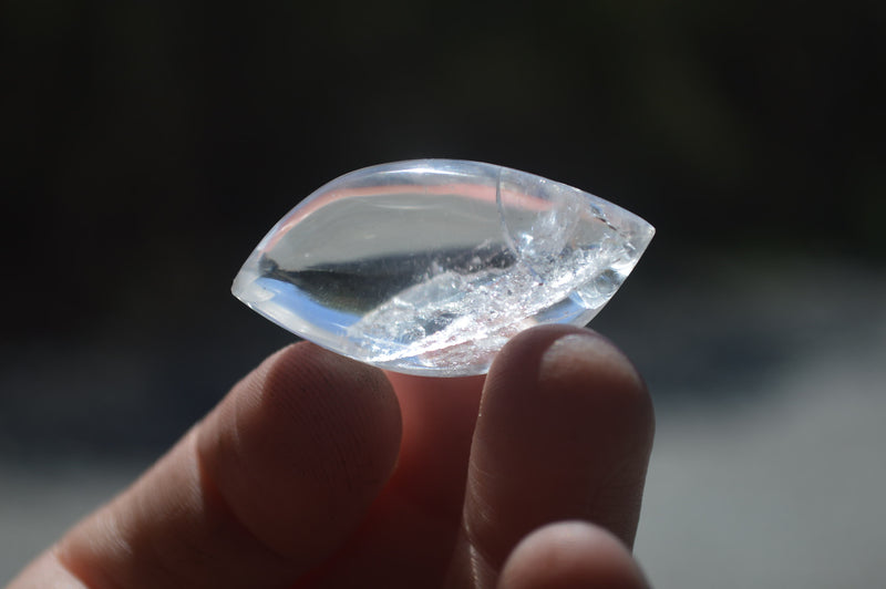 Polished Clear Quartz "Angel Tears" Pendant Pieces x 35 From Madagascar - Toprock Gemstones and Minerals 