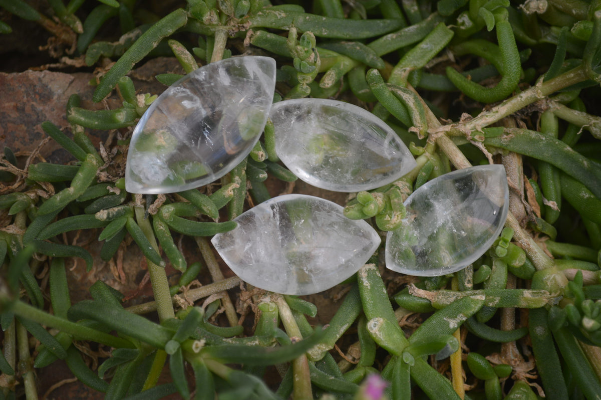 Polished Clear Quartz "Angel Tears" Pendant Pieces x 35 From Madagascar - Toprock Gemstones and Minerals 