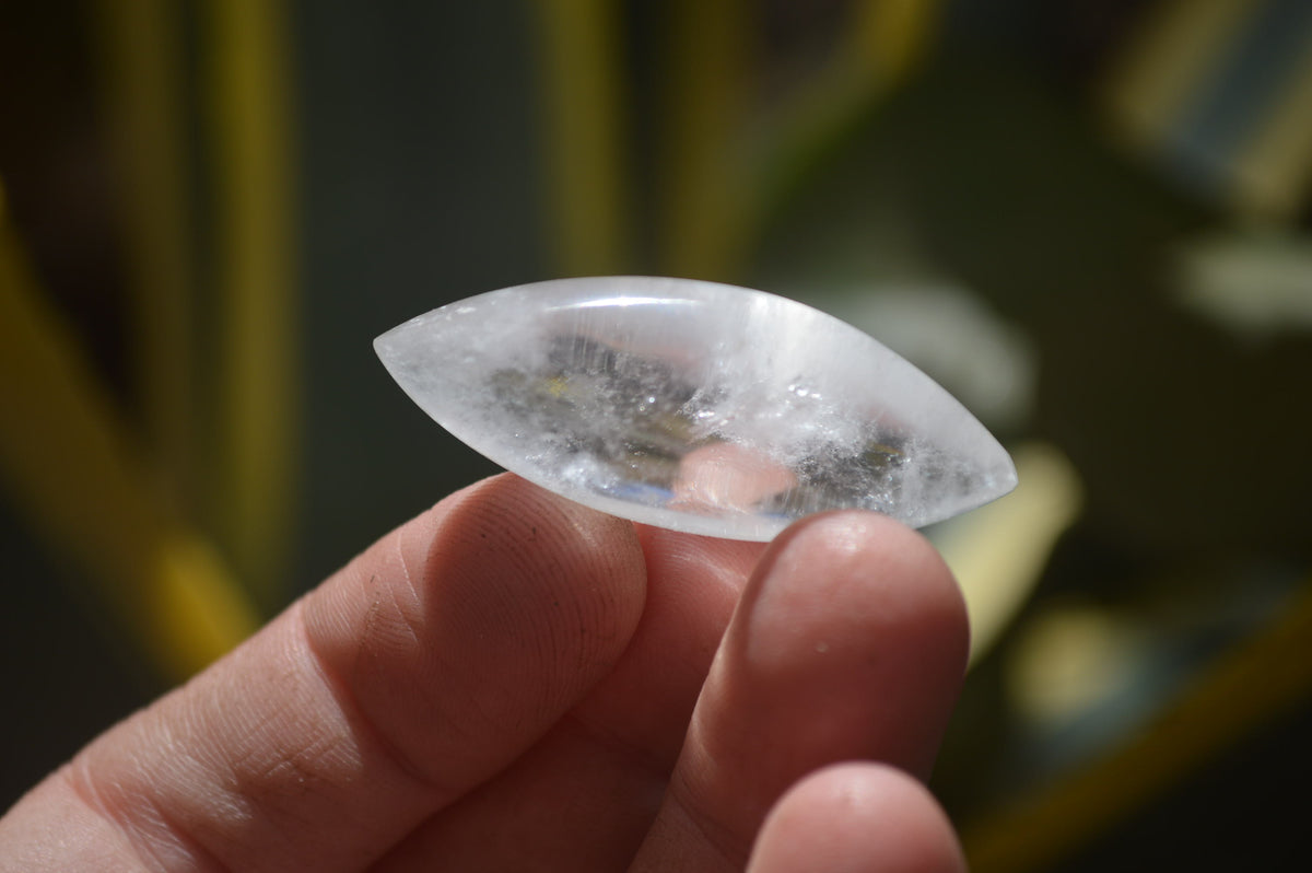 Polished Clear Quartz "Angel Tears" Pendant Pieces x 35 From Madagascar - Toprock Gemstones and Minerals 