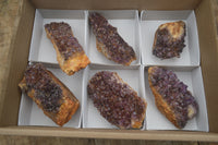 Natural Amethystos Amethyst Plates x 6 From Kwaggafontein, South Africa - Toprock Gemstones and Minerals 