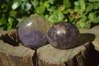 Polished Lepidolite with Pink Rubellite Palm Stones x 24 From Ambatondrazaka, Madagascar - Toprock Gemstones and Minerals 