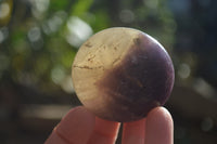 Polished Lepidolite with Pink Rubellite Palm Stones x 24 From Ambatondrazaka, Madagascar - Toprock Gemstones and Minerals 