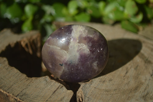 Polished Lepidolite with Pink Rubellite Palm Stones x 24 From Ambatondrazaka, Madagascar - Toprock Gemstones and Minerals 