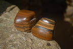 Polished Tiger's Eye Free Forms x 12 From Prieska, South Africa - Toprock Gemstones and Minerals 