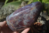 Polished Blue Rose Quartz Standing Free Forms x 2 From Madagascar - Toprock Gemstones and Minerals 