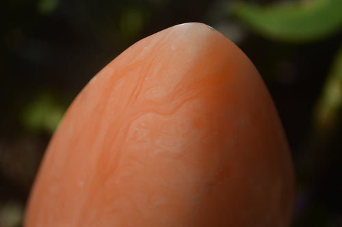 Polished Orange Twist Calcite Standing Free Forms x 2 From Madagascar - Toprock Gemstones and Minerals 