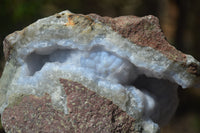 Natural Blue Lace Agate Geode Specimens x 5 From Malawi - Toprock Gemstones and Minerals 