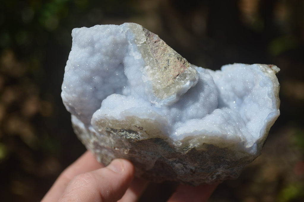 Natural Blue Lace Agate Geode Specimens x 5 From Malawi - Toprock Gemstones and Minerals 