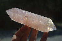 Polished Double Terminated Rose Quartz Points x 6 From Ambatondrazaka, Madagascar - Toprock Gemstones and Minerals 