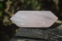 Polished Double Terminated Rose Quartz Points x 6 From Ambatondrazaka, Madagascar - Toprock Gemstones and Minerals 