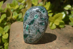 Polished Rare Emerald Mica In Matrix Standing Free Forms x 4 From Mutoko, Zimbabwe - Toprock Gemstones and Minerals 