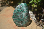 Polished Rare Emerald Mica In Matrix Standing Free Forms x 4 From Mutoko, Zimbabwe - Toprock Gemstones and Minerals 