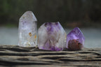 Polished Window Amethyst Quartz Crystals x 12 From Akansobe, Madagascar - Toprock Gemstones and Minerals 