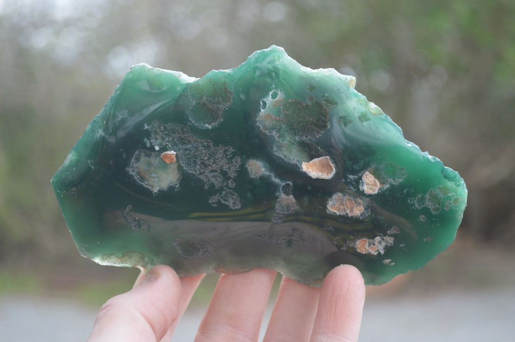 Polished On One Side Emerald Mtorolite x 6 From Mutorashanga, Zimbabwe - Toprock Gemstones and Minerals 