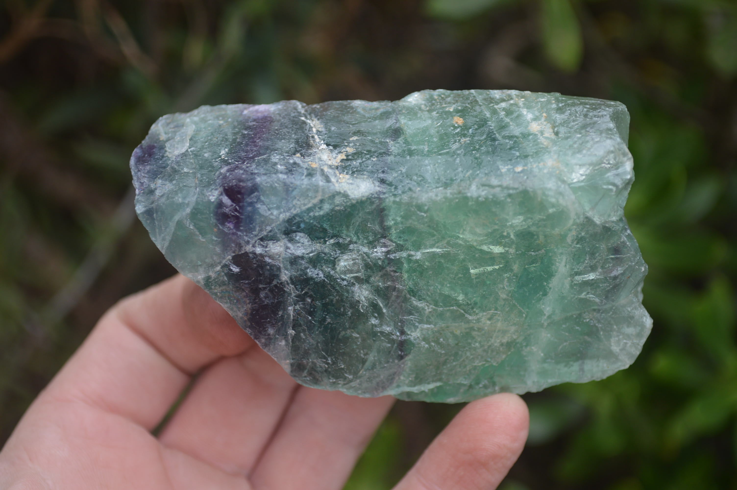 Natural Watermelon Fluorite Cobbed Specimens x 4 From Uis, Namibia - Toprock Gemstones and Minerals 