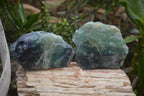 Natural Watermelon Fluorite Cobbed Specimens x 4 From Uis, Namibia - Toprock Gemstones and Minerals 