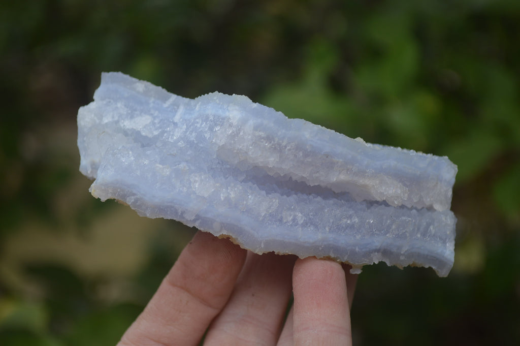Natural Etched Blue Chalcedony Specimens x 6 From Nsanje, Malawi - Toprock Gemstones and Minerals 