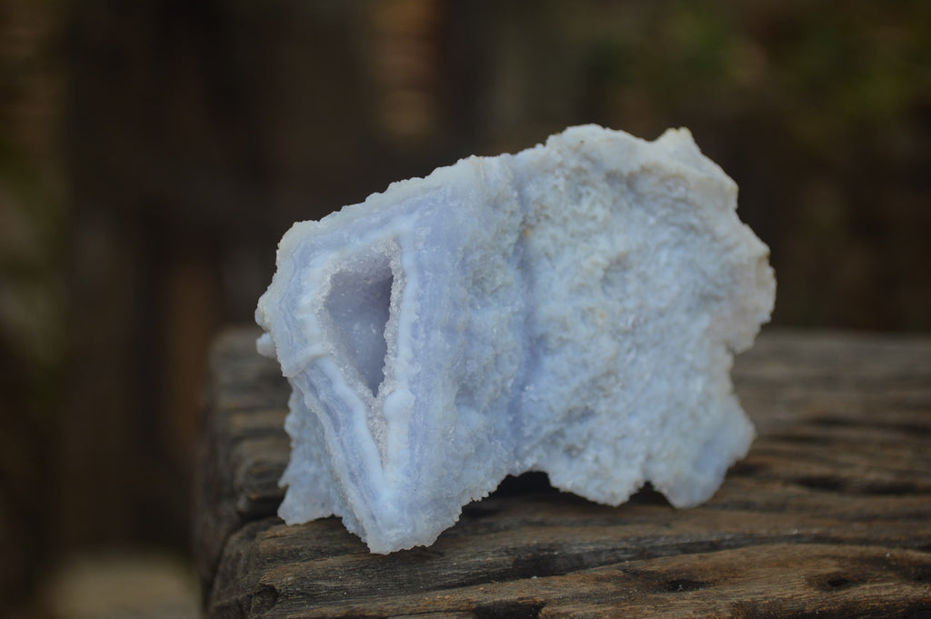 Natural Etched Blue Chalcedony Specimens x 6 From Nsanje, Malawi - Toprock Gemstones and Minerals 