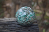 Polished Rare Emerald Mica In Matrix Spheres x 2 From Mutoko, Zimbabwe - Toprock Gemstones and Minerals 