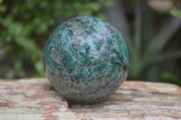 Polished Rare Emerald Mica In Matrix Spheres x 2 From Mutoko, Zimbabwe - Toprock Gemstones and Minerals 