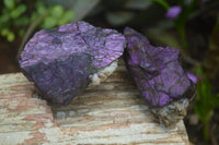 Natural Metallic Purpurite Cobbed Specimens x 6 From Erongo, Namibia - Toprock Gemstones and Minerals 