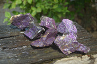 Natural Metallic Purpurite Cobbed Specimens x 6 From Erongo, Namibia - Toprock Gemstones and Minerals 
