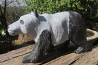 Hand Made Wonder Stone Panda Carving x 1 From Zimbabwe - Toprock Gemstones and Minerals 
