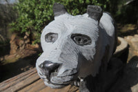 Hand Made Wonder Stone Panda Carving x 1 From Zimbabwe