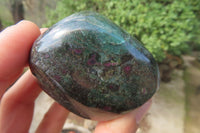 Polished Ruby Corundum In Chrome Verdite Standing Free Forms x 5 From Zimbabwe - Toprock Gemstones and Minerals 